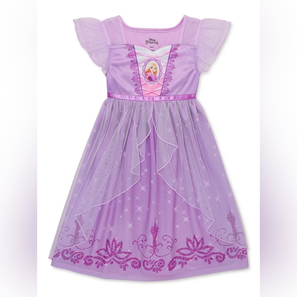 NWT Disney Princess Tangled Toddler Girl Nightgown 3T